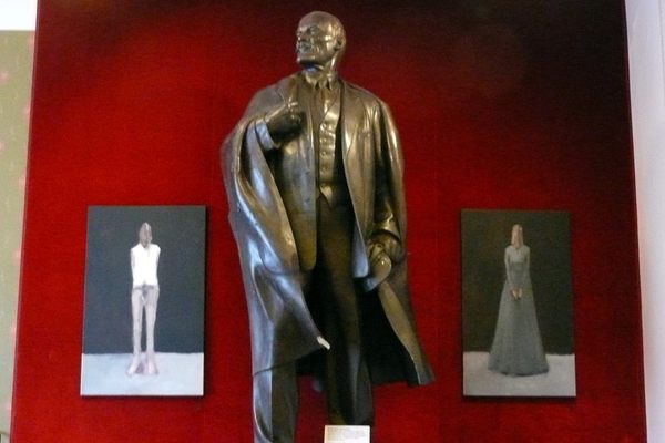 Statue of Lenin at the museum in Tampere. 
