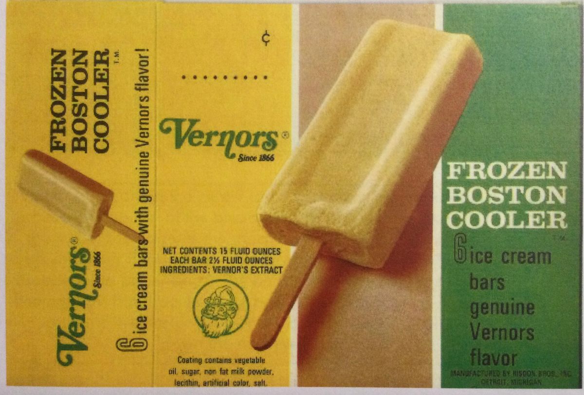 Vernors originally trademarked the name "Boston Cooler" for a type of ice-cream bar, but its soda-shake would prove far more popular.