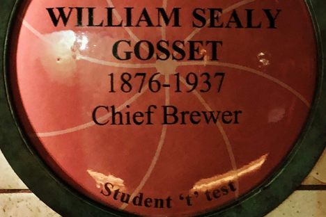 William Sealy Gosset Plaque at Guinness Storehouse