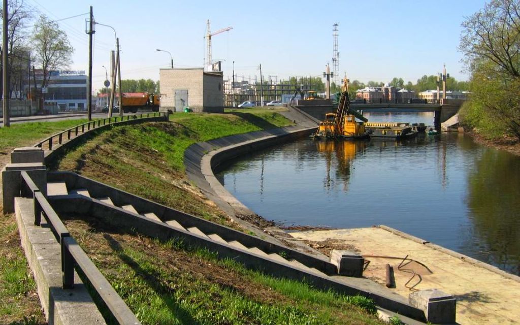 The Black River in St. Petersburg where the duel took place, as it looks today.