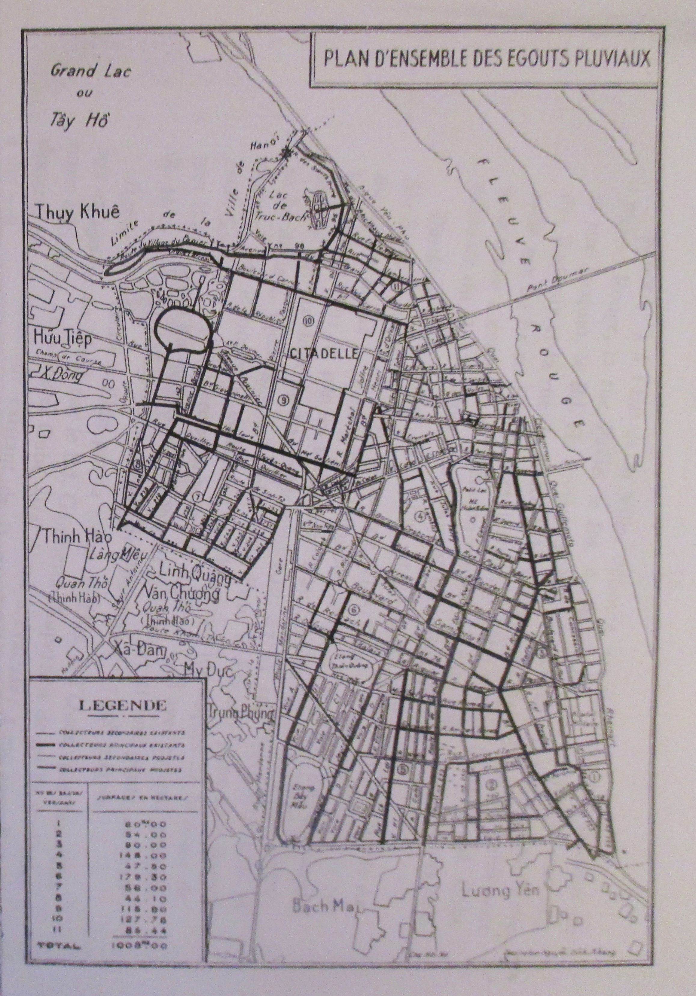 A Hanoi sewer map, 1939.