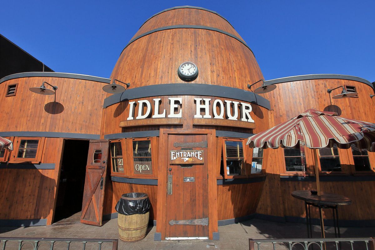 The barrel-shaped bar is back in business.