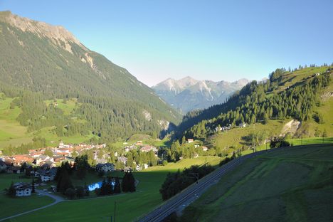 The lovely village of Bergün/Bravuogn, in Switzerland. Don't be sad. 