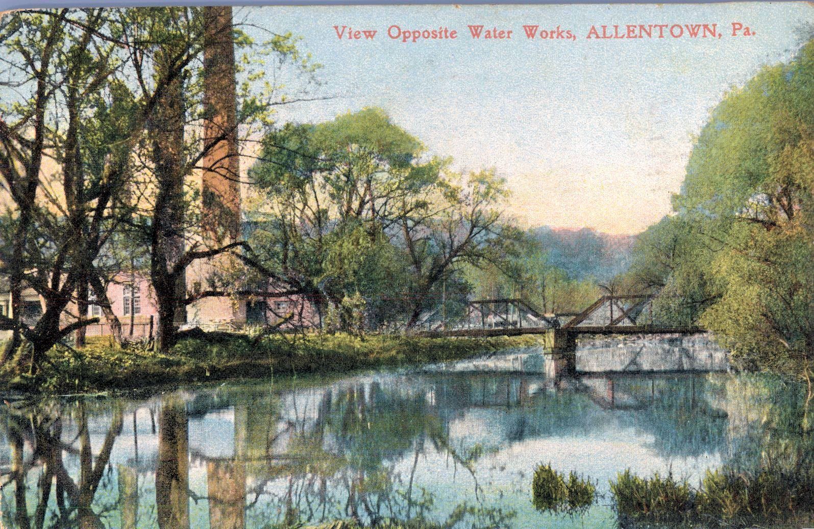 The area around Allentown, Pennsylvania, has changed a lot over the past century. This postcard comes from 1924.