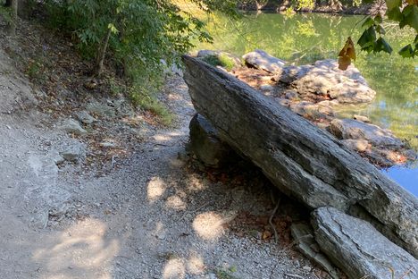 No longer hanging rock
