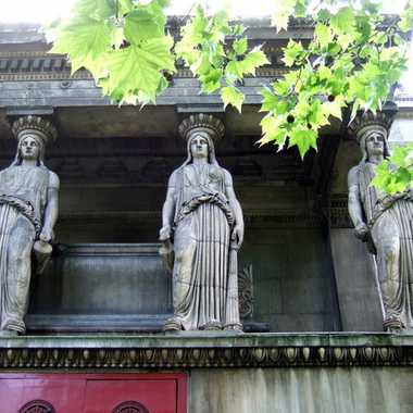Caryatids at St Pancras Church.