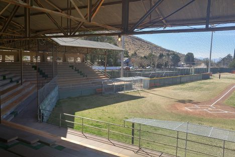 The grandstand at Warren Ballpark.