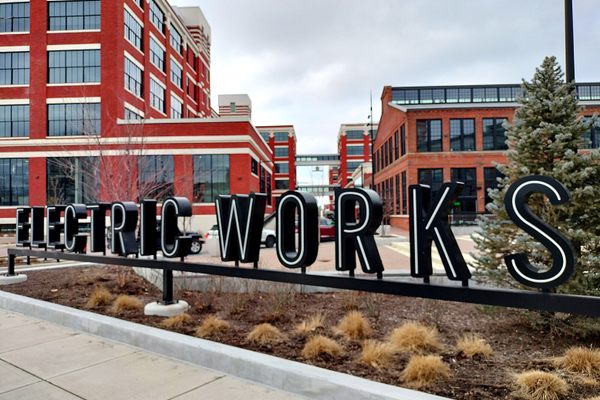 The Electric Works sign.