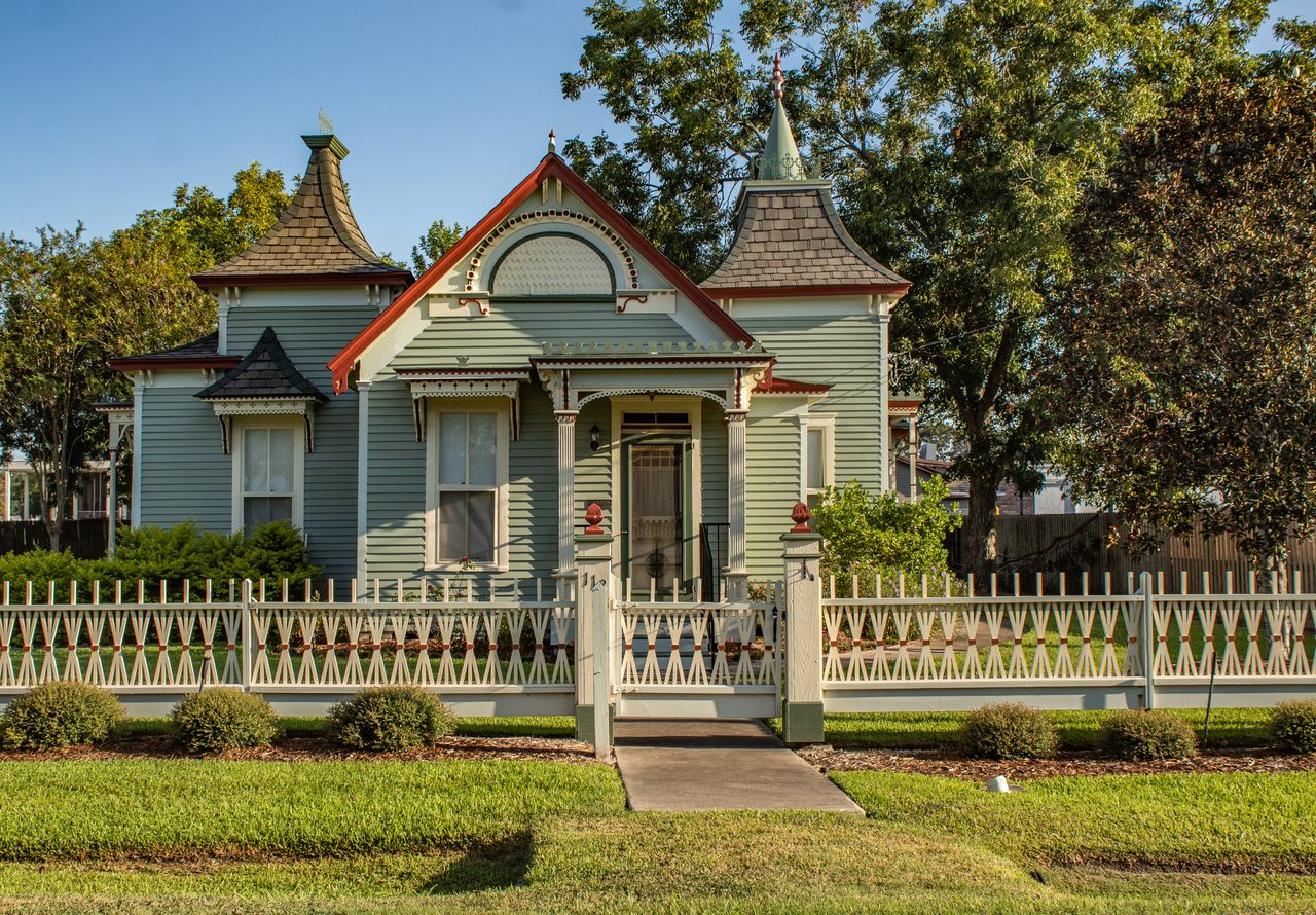 The Slover-Rogers Cottage, after its restoration by the Alvin Museum Society Alvin Museum Society. 