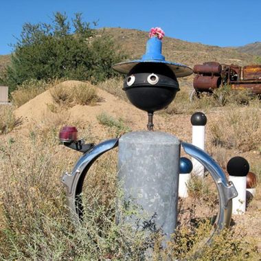 Tin man junk art