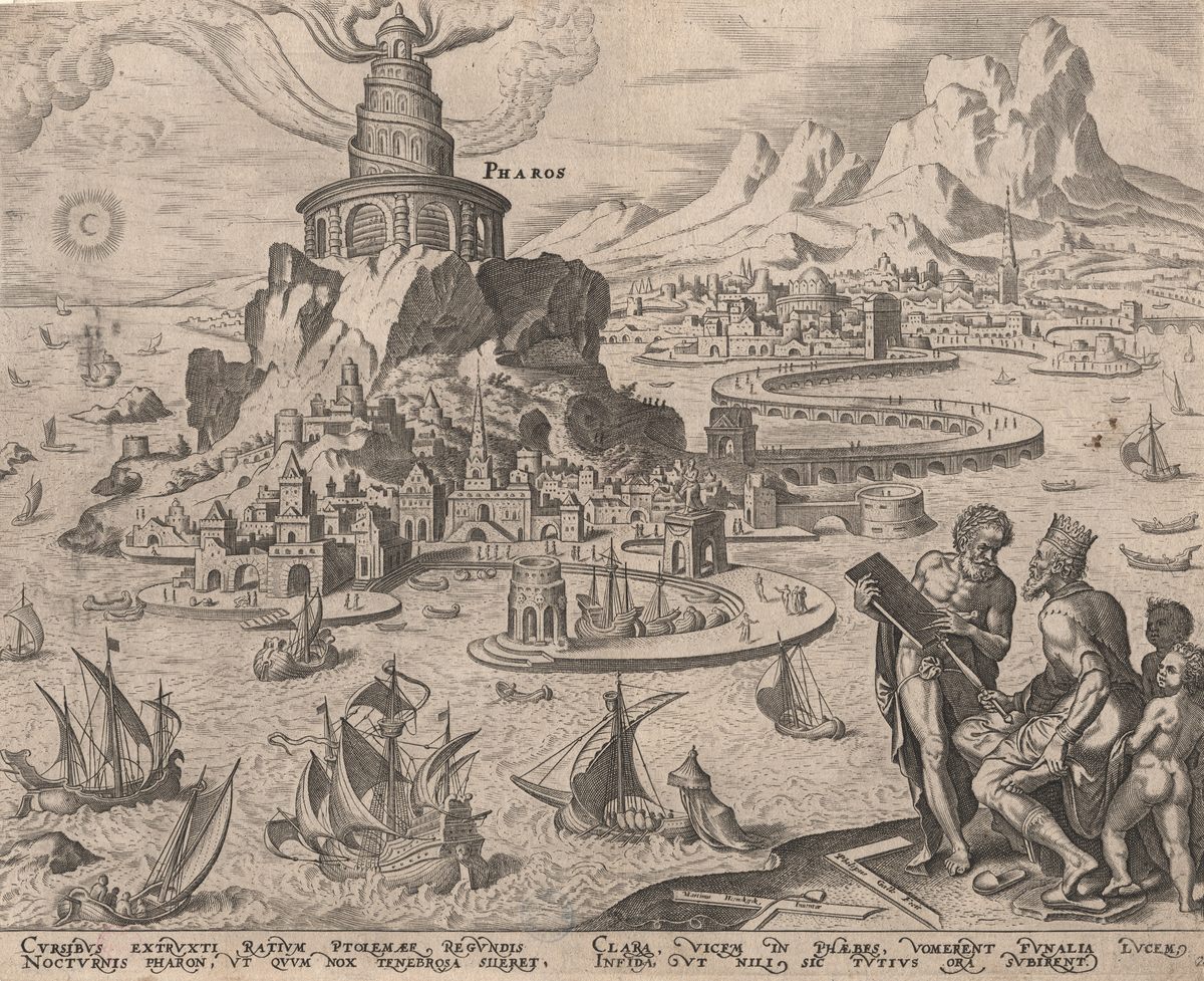 Pharos of Alexandria was one of the seven wonders of the ancient world.