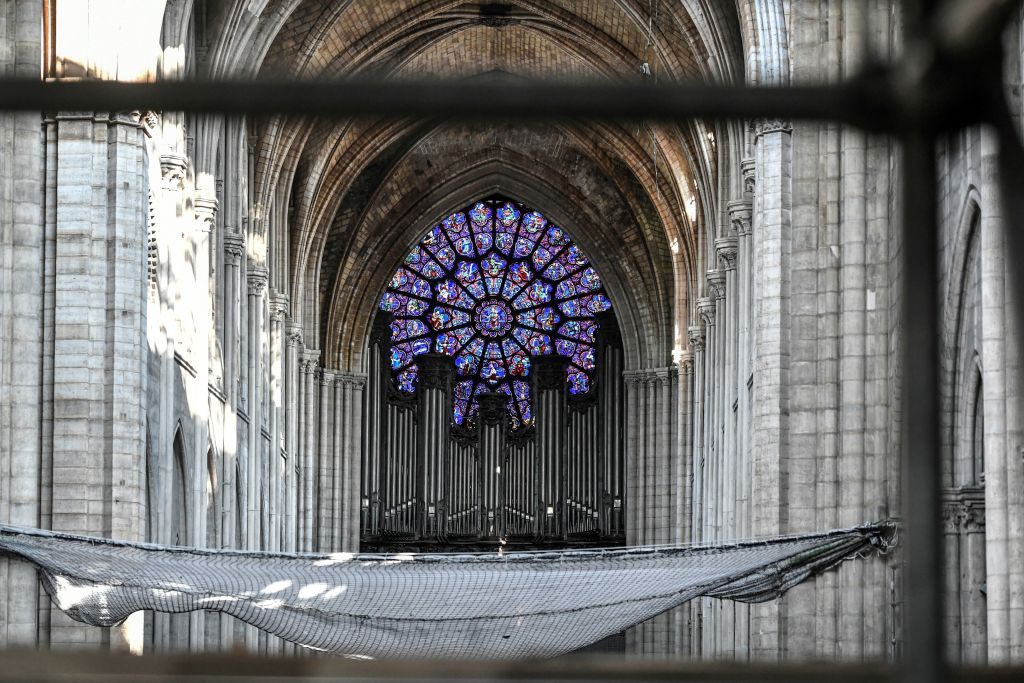 The organ at Notre Dame was spared direct damage from the fire and ceiling collapse, but needs to be cleaned and restored. 