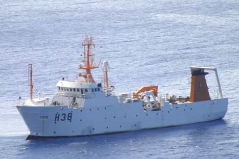 This Brazilian navy ship had a strange insect encounter during nighttime operations. 