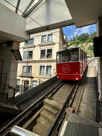 La Fourvière Funicular in Lyon, France