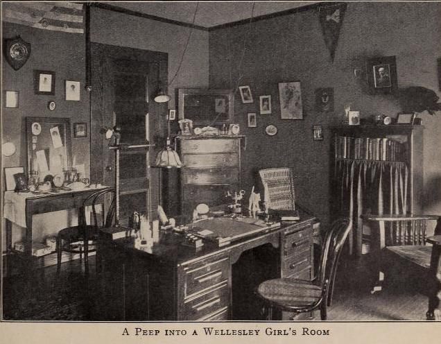 "A peep into a Wellesley girl's room."