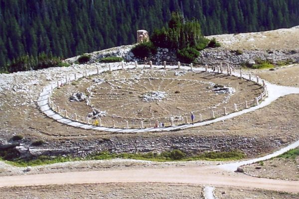 Medicine Wheel, a Native American sacred site in Wyoming.