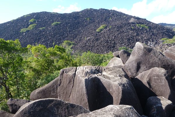 Black Mountain and its boulders.