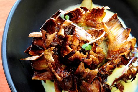 A crispy golden flower.