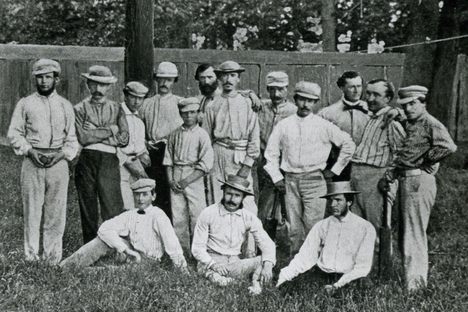 St. George’s Club cricketers, 1861.