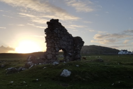 A rock structure on Iona. 