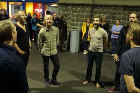 Watch an Impromptu Medieval Icelandic Hymn Sung in a Modern Train Station