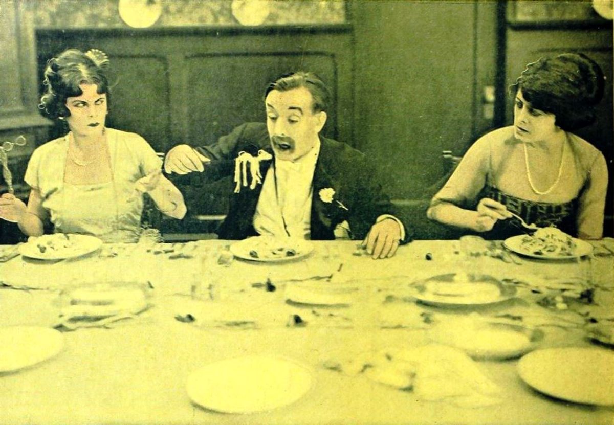 The lineup for the Silent Comedy Watch Party on March 29 includes a film starring Snub Pollard, pictured here in the 1920s.