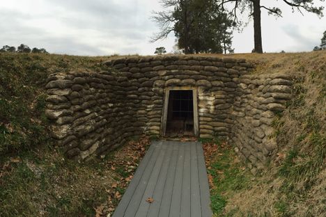 The restored tunnel entrance.