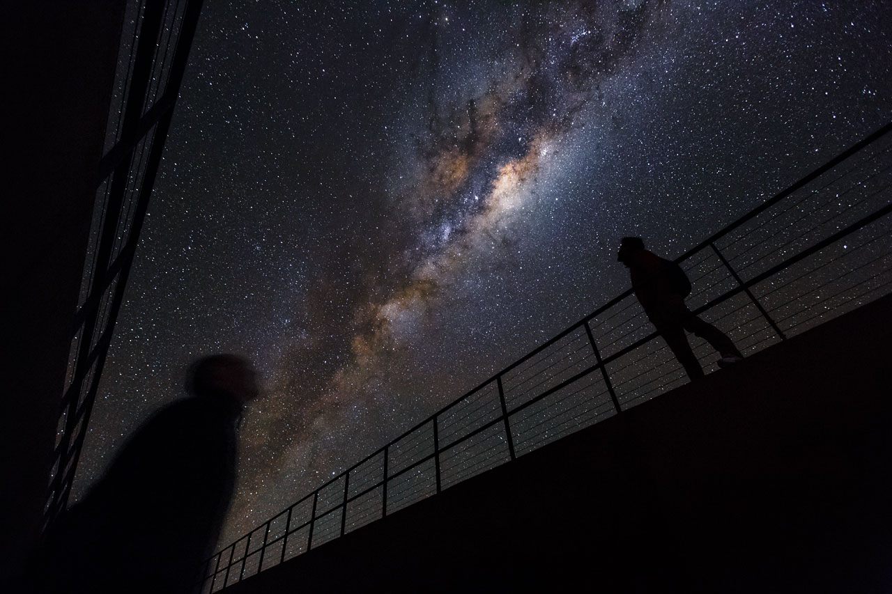 The Milky Way as observed from the Chilean desert.