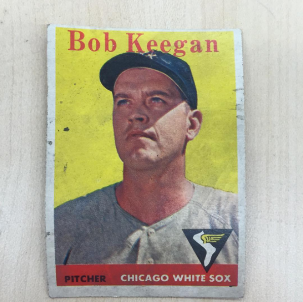 A fairly pristine baseball card from under the closet floor.