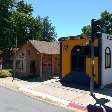 Miniature police and fire department.