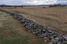 The Angle, where two small stone walls met in a farmer’s field, was the bloodiest spot during the Battle of Gettysburg in the American Civil War.