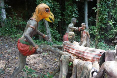 Figures from Buddhist hell.