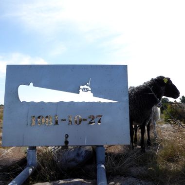 One of the markers commemorating the events in October 1981