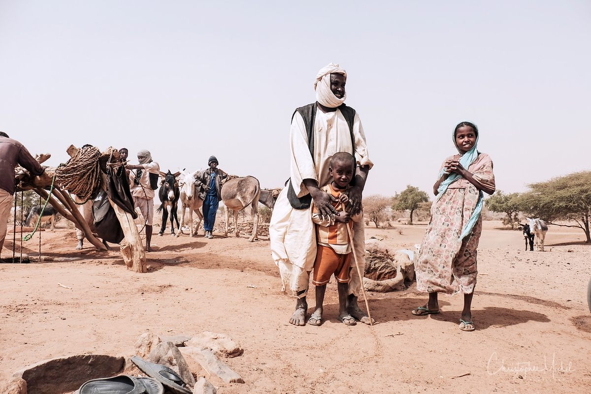 Nomadic life at a well.