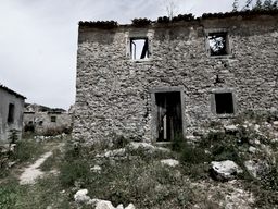 Debris of old houses
