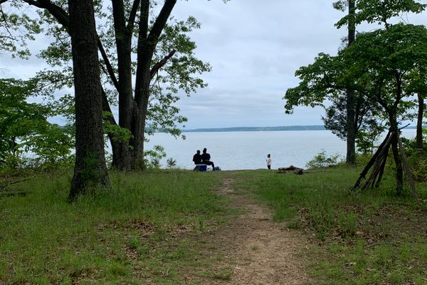Small beaches along the Potomac River