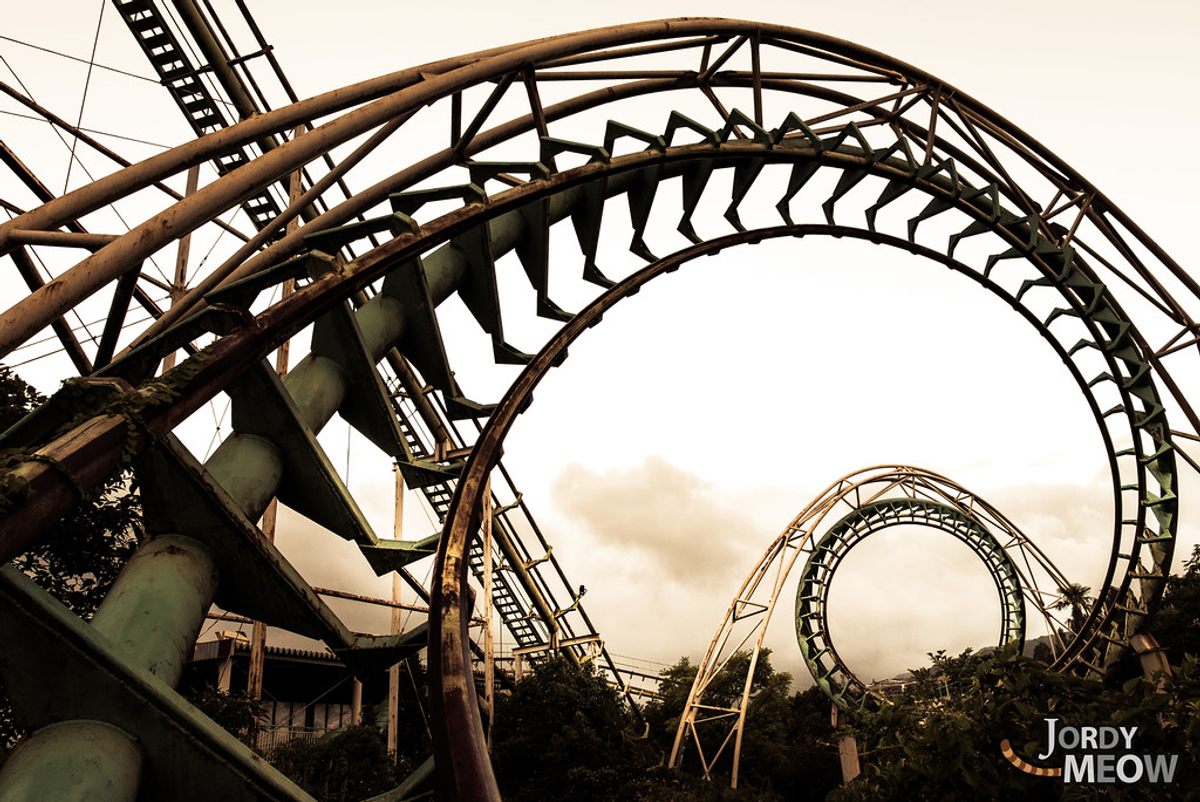 The Nara Dreamland roller-coaster.