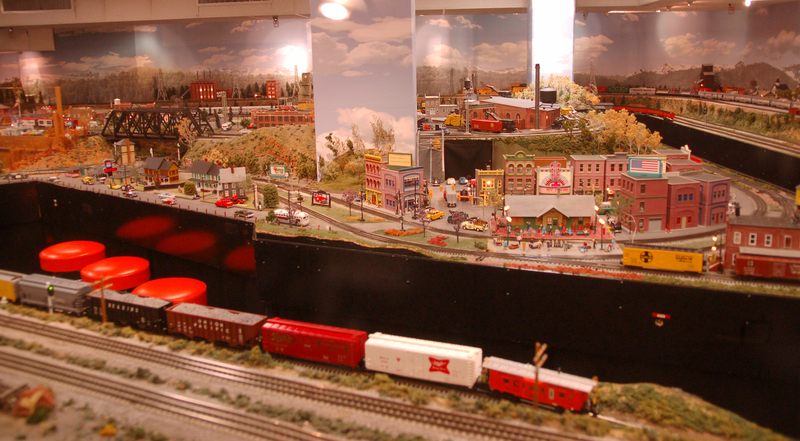 Miniature best sale train set