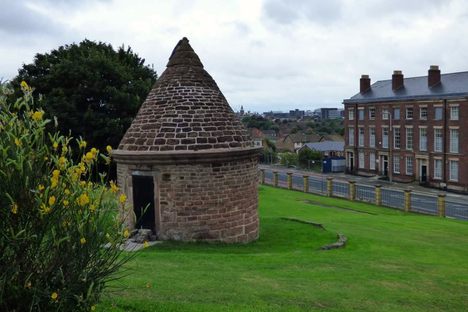 The entrance to the tower