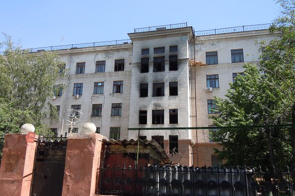 Trade Unions building in Odessa, after the fire.