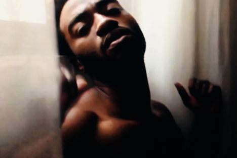 This portrait of Jelani Alladin, a Broadway actor who is sheltering in place in New York City, was taken during a video chat.