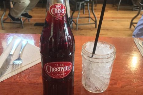 This cherry soda pairs great with North Carolina BBQ.
