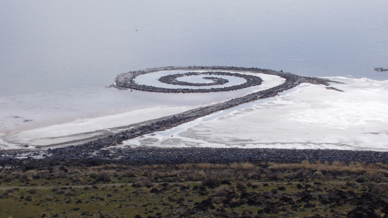 Robert Smithson's Spiral Jetty.