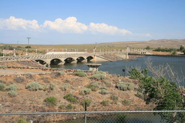 Lahontan Dam and the Newlands Project in Fallon, Nevada