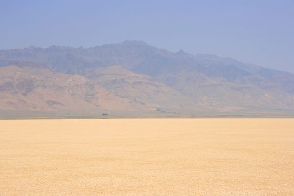 Steens Mountain from the Alvord Playa.  Yes, that white patch is snow lingering into August!