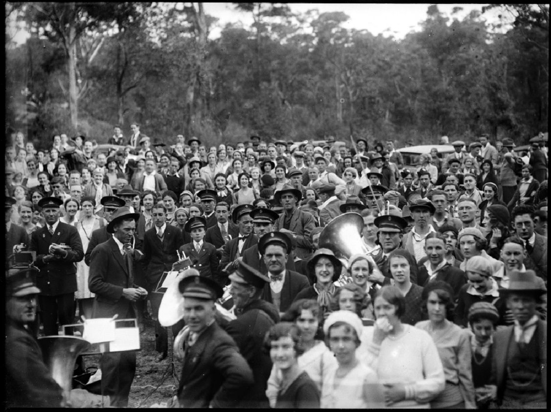 No one knew where they were headed, but they brought along the band anyway.