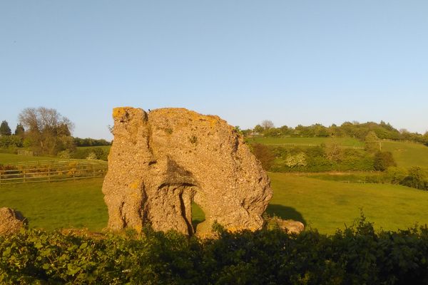 The Druid or Altar Stone of Blidworth in May, 2017.
