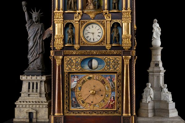 Detail from The Great Historical Clock of America. 