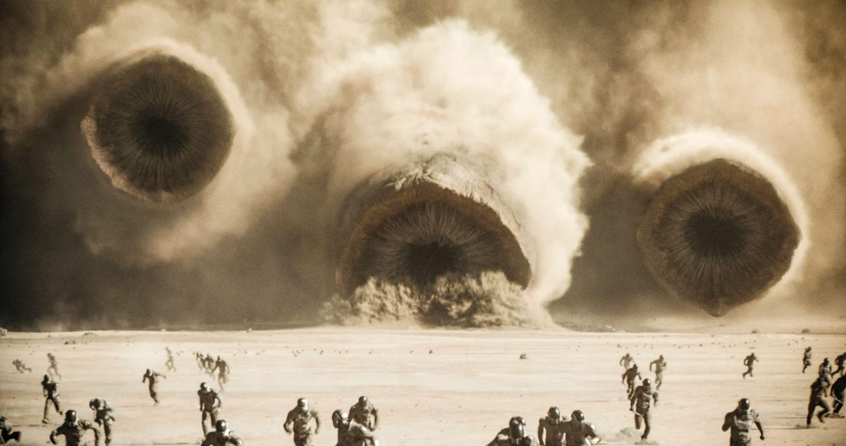 Some speculate that legends of the Mongolian death worm may have inspired the sandworms in Frank Herbert's 1965 sci-fi epic <em>Dune</em>.