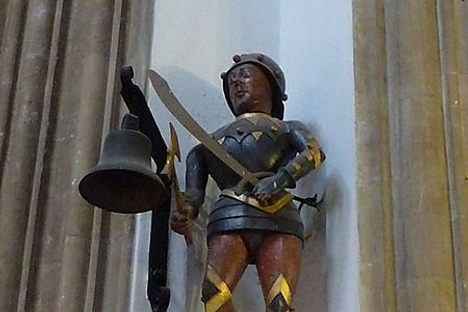 The original Southwold Jack in St Edmunds Church.